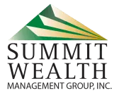 Logo of Summit Wealth Management Group, Inc., featuring a stylized green and gold mountain peak design with bold text below.